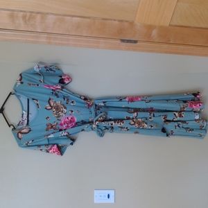 Pink Blush Maternity Medium Dress Floral